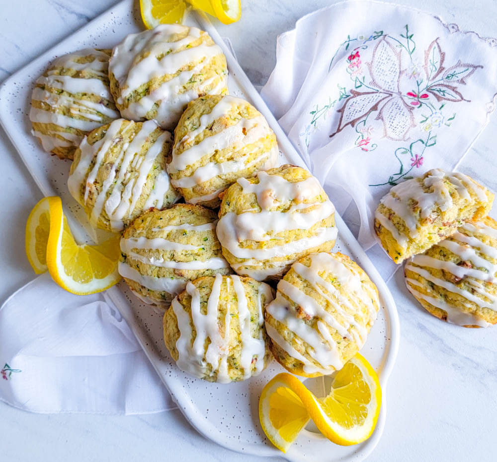 Plugrà Zucchini Lemon Walnut Drop Cookies Recipe